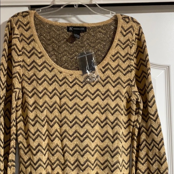 Brand new INC dress black and gold in a large - Picture 5 of 6